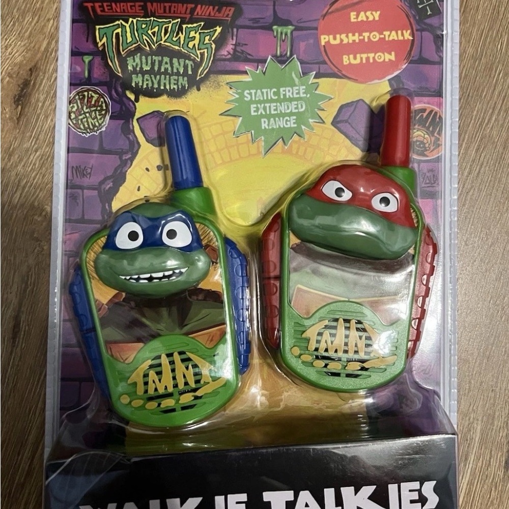 New in Box- Teenage Mutant Ninja Turtles Walkie Talkies - Blue & Red
